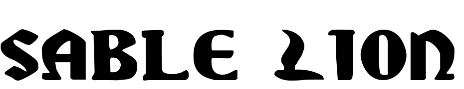 Sable Lion Expanded Font Download Free